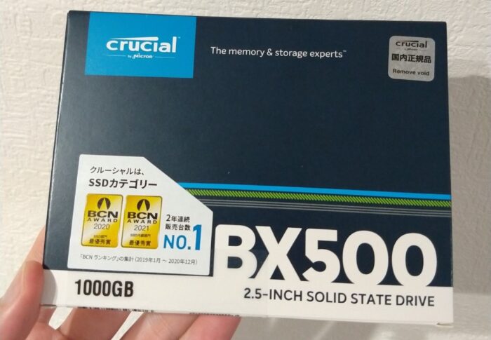 Crucial BX500 1TB 2.5in SATA SSD 【買い物短評】